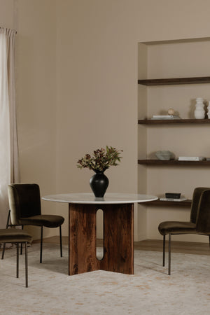 Cross-Base Round Dining Table | Novi Living Stanley | Oroa.com