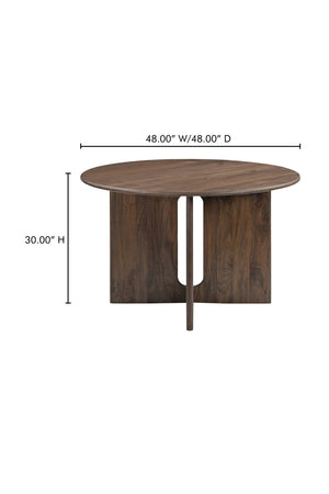 Cross-Base Round Dining Table | Novi Living Stanley | Oroa.com