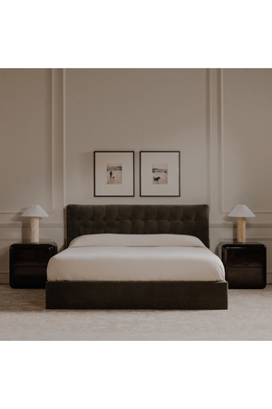   Modern European furniture - 2-Drawer Brown Acacia Nightstand - www.oroa.com | Oroa.com