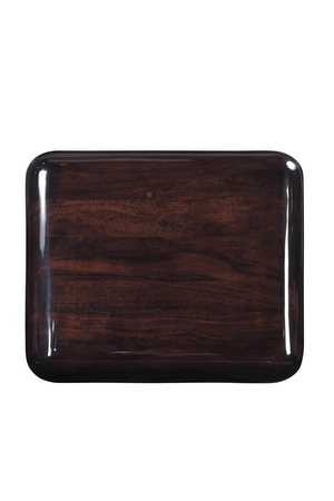   Modern European furniture - 2-Drawer Brown Acacia Nightstand - www.oroa.com | Oroa.com