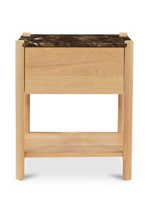 Marble Top 1-Drawer Nightstand | Novi Living Elio | Oroa.com