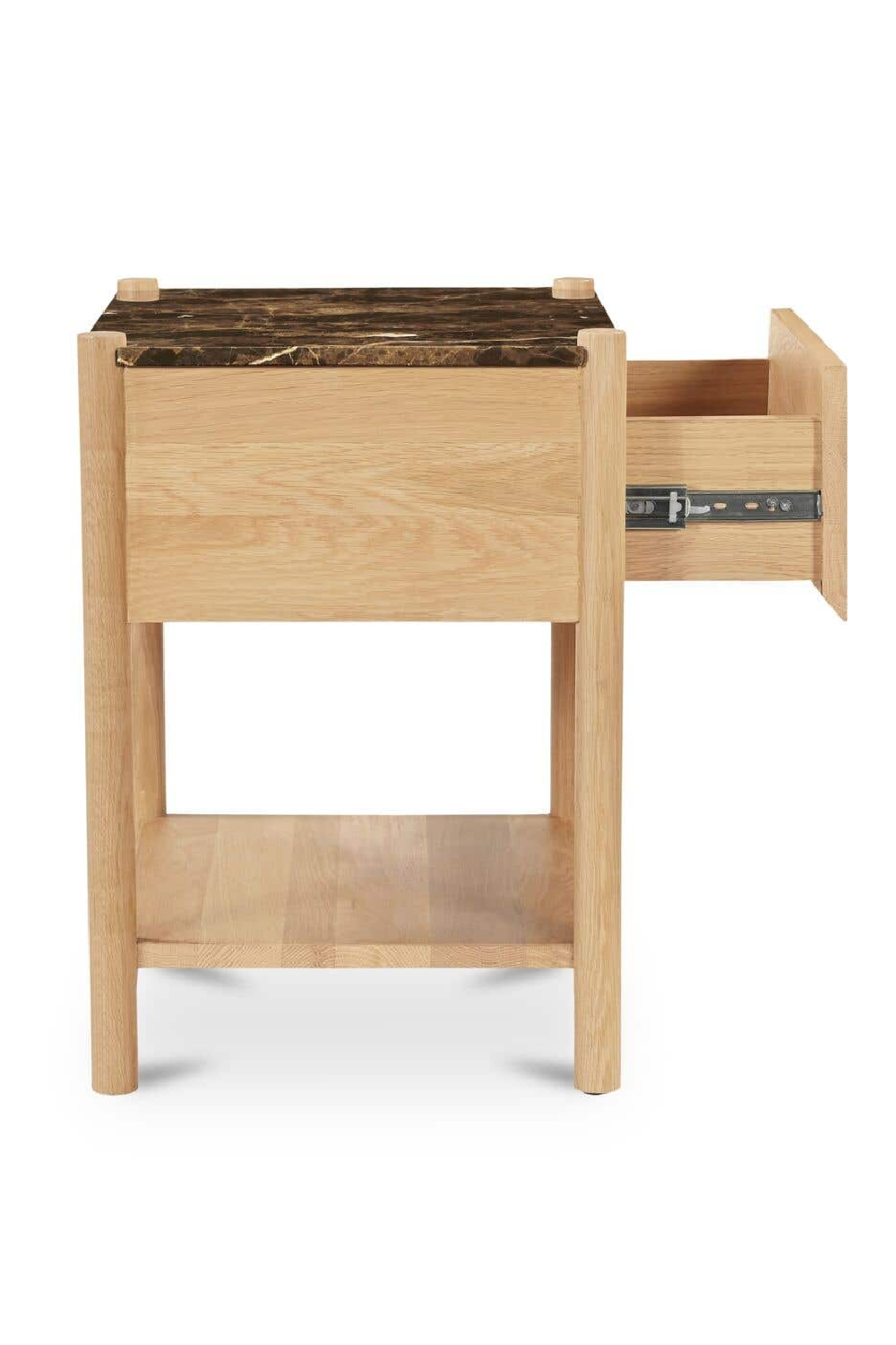 Marble Top 1-Drawer Nightstand | Novi Living Elio | Oroa.com
