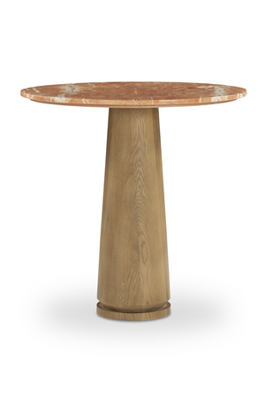 Round Marble Pedestal Coffee Table | Novi Living Sage | Oroa.com