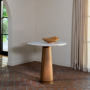   Modern European furniture - Round Marble Pedestal Coffee Table - www.oroa.com | Oroa.com