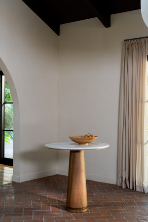 Round Marble Pedestal Coffee Table | Novi Living Sage | Oroa.com