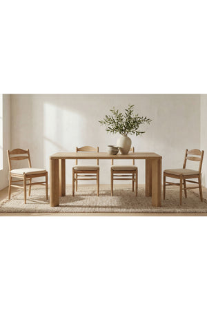 Modern European furniture - Minimalist Rectangular Dining Table - www.oroa.com
