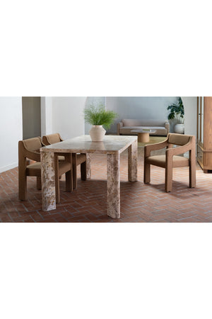 Modern European furniture - Minimalist Rectangular Dining Table - www.oroa.com