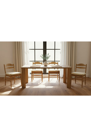 Modern European furniture - Minimalist Rectangular Dining Table - www.oroa.com