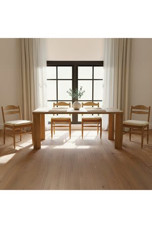 Modern European furniture - Minimalist Rectangular Dining Table - www.oroa.com