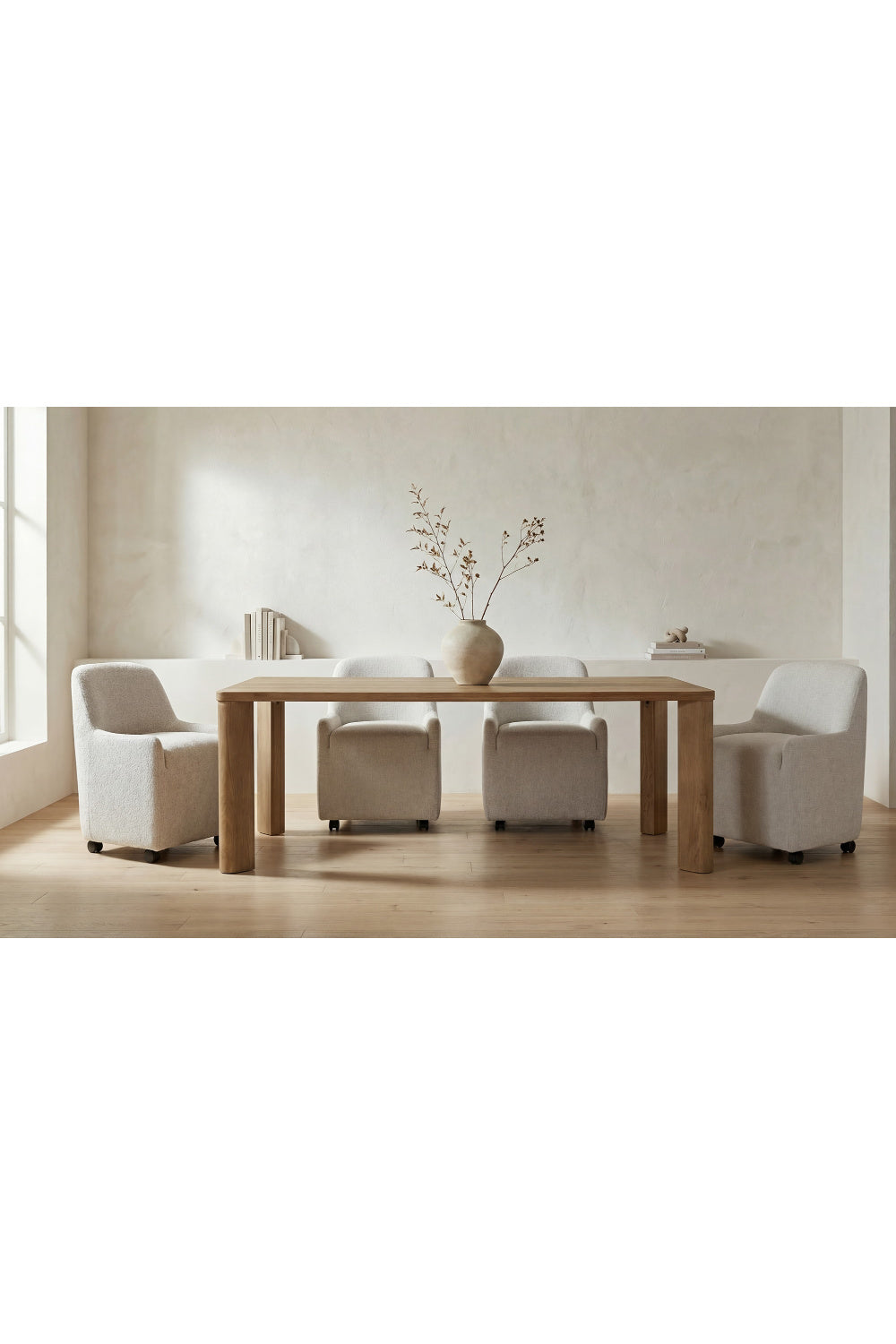Modern European furniture - Minimalist Rectangular Dining Table - www.oroa.com