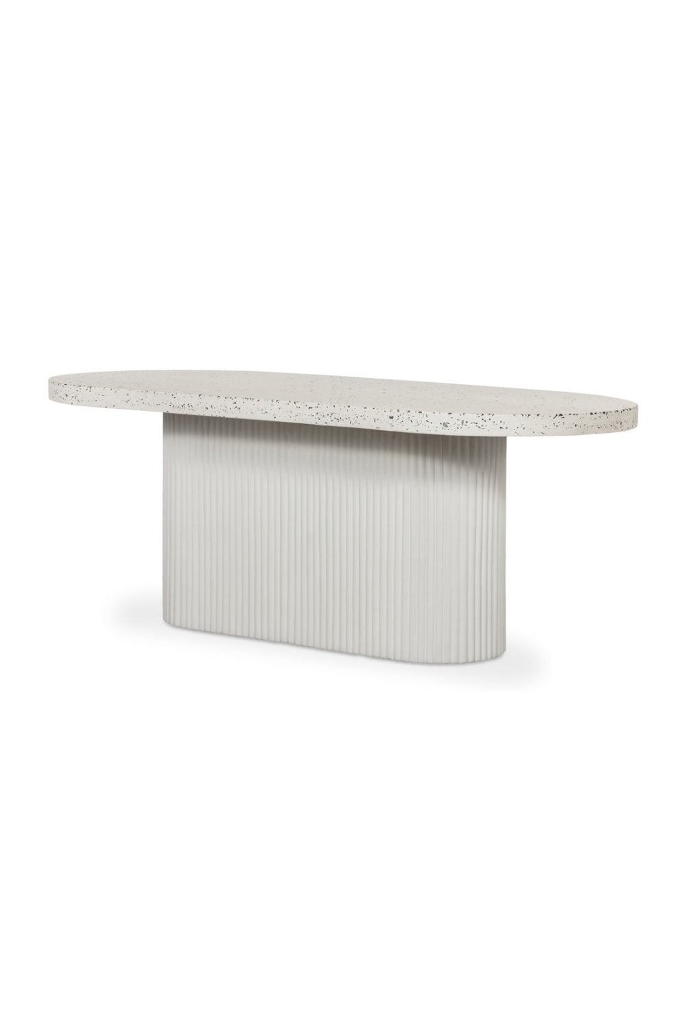   Modern European furniture - White Terrazzo Outdoor Dining Table - www.oroa.com | Oroa.com