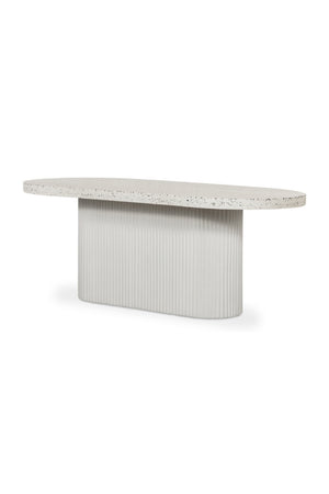   Modern European furniture - White Terrazzo Outdoor Dining Table - www.oroa.com | Oroa.com