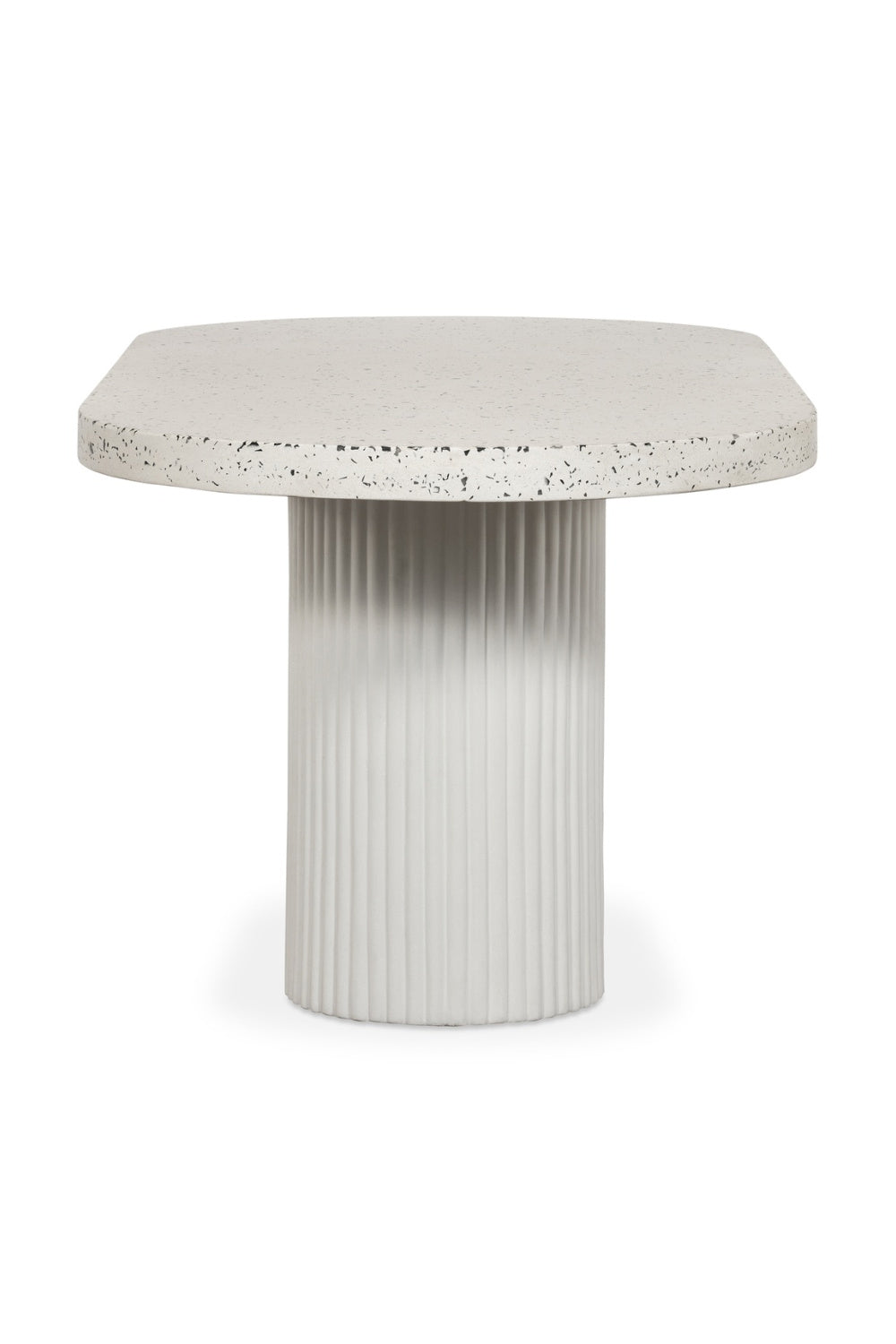   Modern European furniture - White Terrazzo Outdoor Dining Table - www.oroa.com | Oroa.com