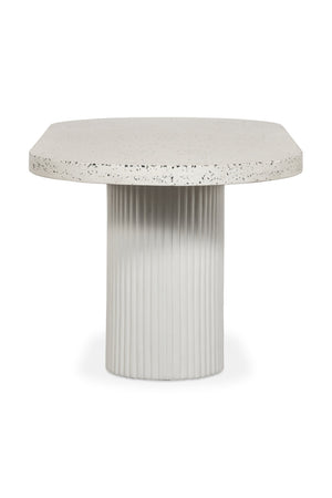   Modern European furniture - White Terrazzo Outdoor Dining Table - www.oroa.com | Oroa.com