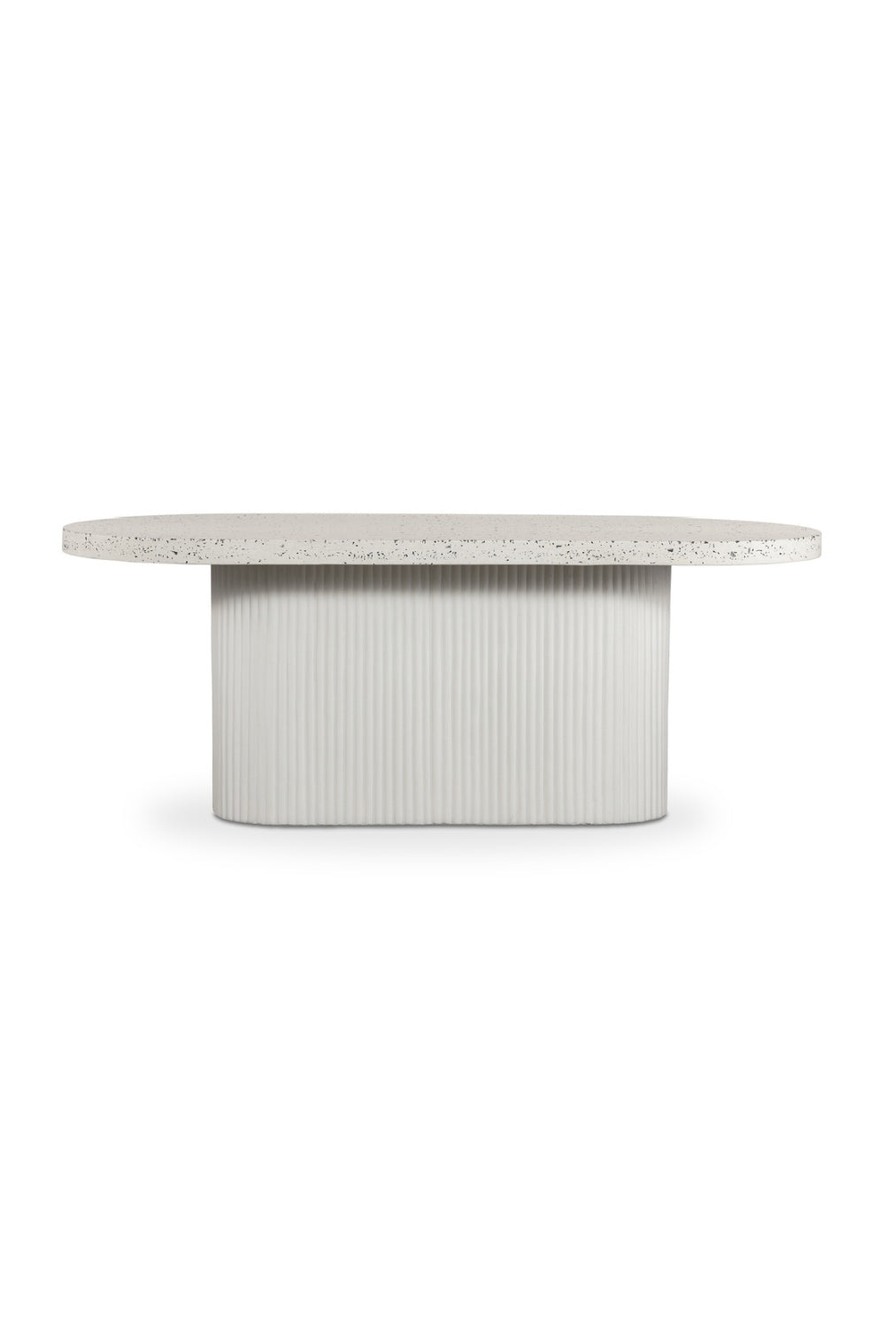   Modern European furniture - White Terrazzo Outdoor Dining Table - www.oroa.com | Oroa.com