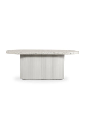  Modern European furniture - White Terrazzo Outdoor Dining Table - www.oroa.com | Oroa.com