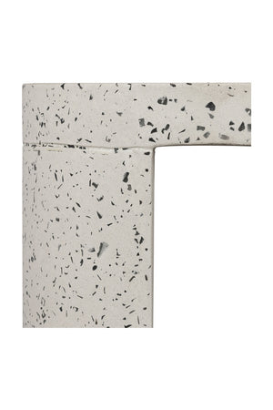 Modern European furniture - White Terrazzo Outdoor Stool - www.oroa.com