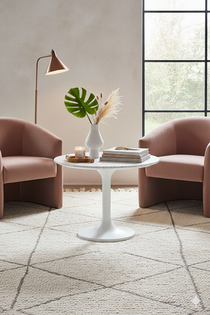   Modern European furniture - White Terrazzo Outdoor Coffee Table - www.oroa.com | Oroa.com