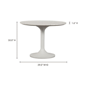   Modern European furniture - White Terrazzo Outdoor Coffee Table - www.oroa.com | Oroa.com