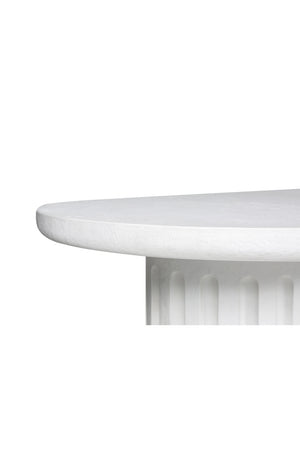   Modern European furniture - White Oval Outdoor Dining Table - www.oroa.com | Oroa.com