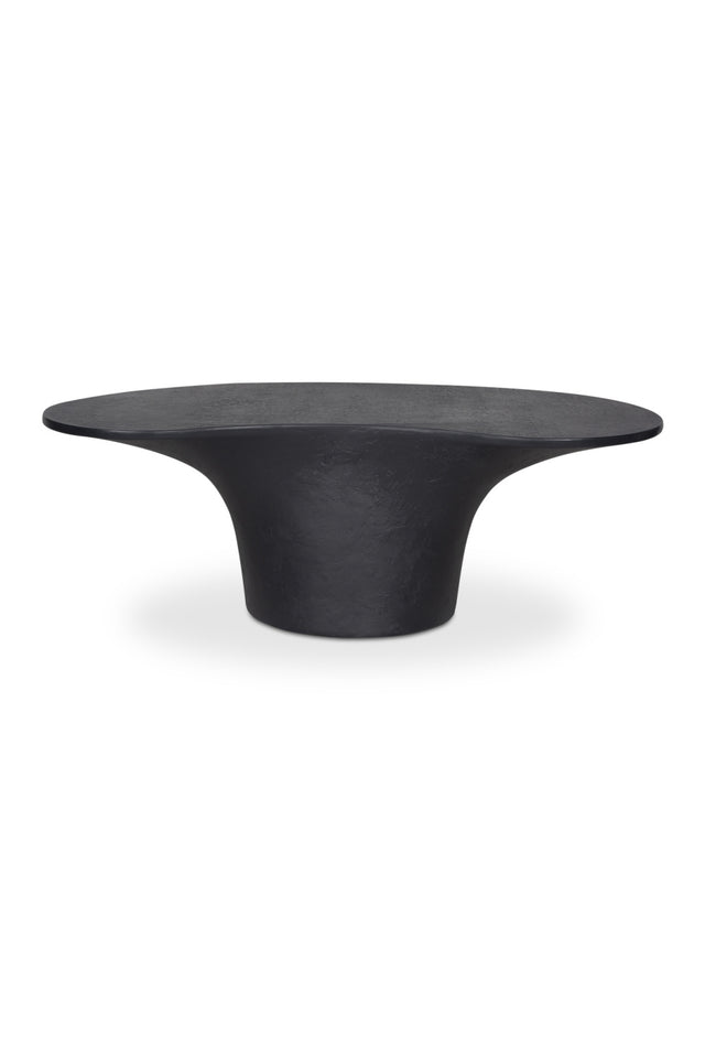 Modern European furniture - Black Concrete Outdoor Coffee Table - www.oroa.com