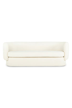 Modern European furniture - White Modern Curved Sofa - www.oroa.com