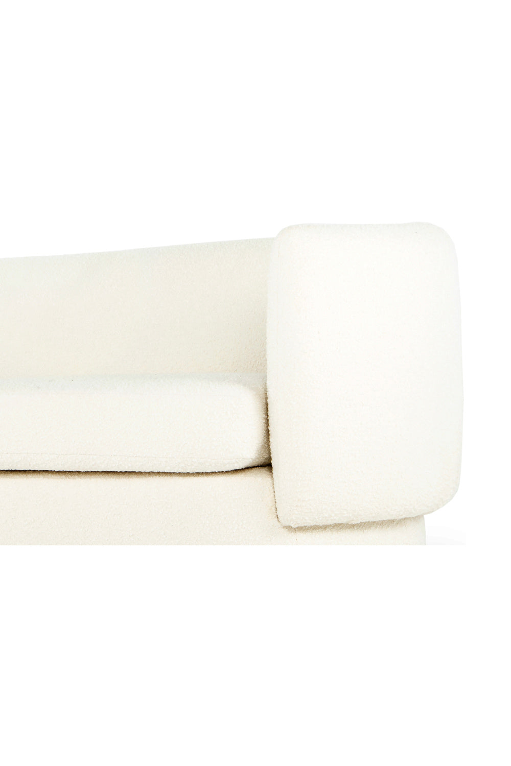 Modern European furniture - White Modern Curved Sofa - www.oroa.com