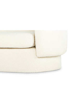Modern European furniture - White Modern Curved Sofa - www.oroa.com