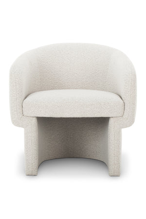 Modern European furniture - White Curved Occasional Chair - www.oroa.com