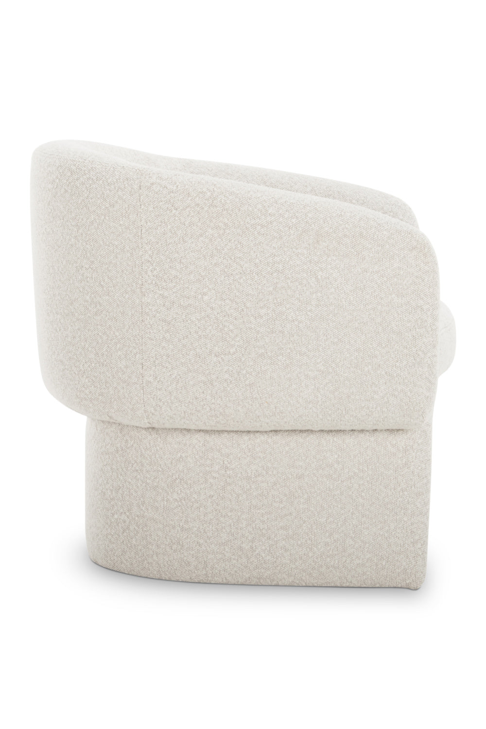 Modern European furniture - White Curved Occasional Chair - www.oroa.com