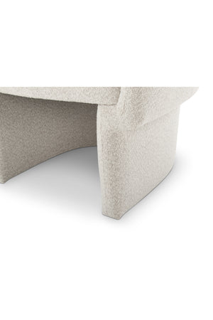 Modern European furniture - White Curved Occasional Chair - www.oroa.com