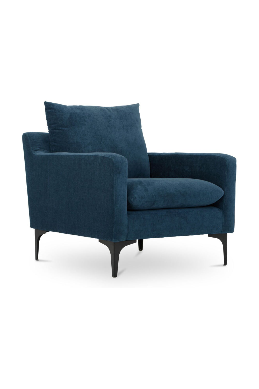   Modern European furniture - Blue Angled-Back Lounge Chair - www.oroa.com | Oroa.com