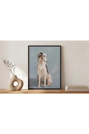 Daydreaming Dog Painting | Novi Living Blue | Oroa.com