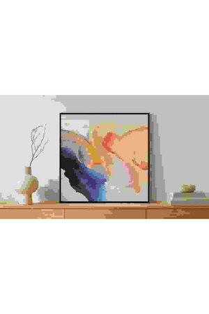 Multicolored Framed Abstract Painting | Novi Living | Oroa.com
