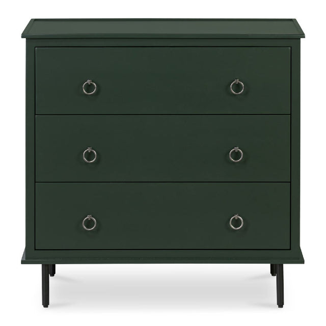 Modern European furniture - Green 3-Drawer Nightstand - www.oroa.com