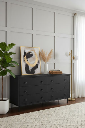 6-Drawer Wooden Dresser | Novi Living Reagan | Oroa.com