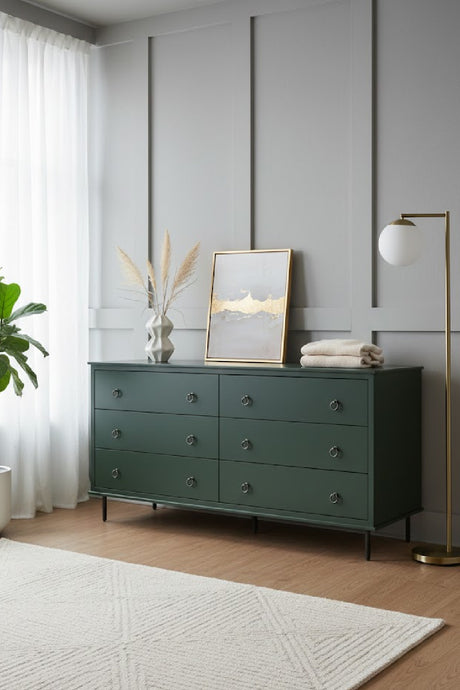 6-Drawer Wooden Dresser | Novi Living Reagan | Oroa.com