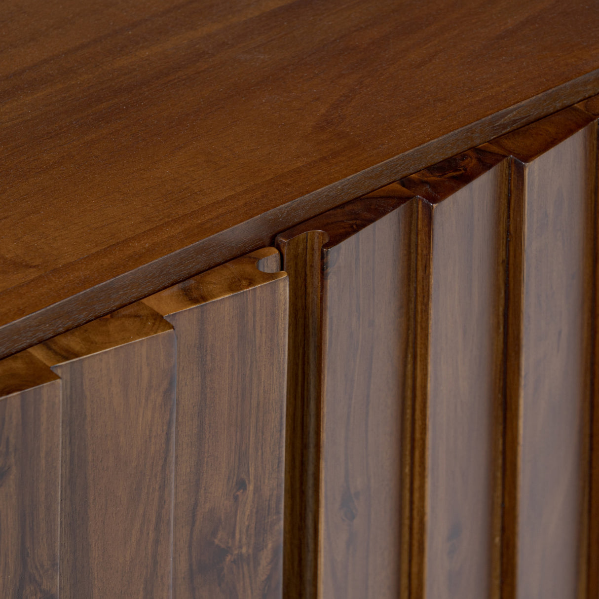 Modern European furniture - Solid Acacia 4-Door Media Cabinet - www.oroa.com