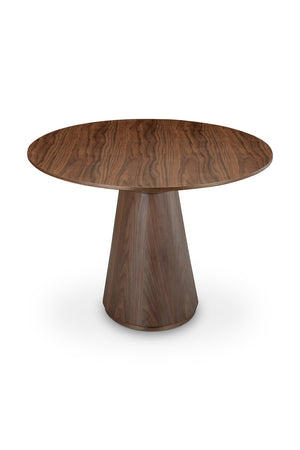 Modern European furniture - Walnut Veneer Oval Dining Table - www.oroa.com
