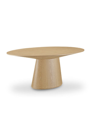 Modern European furniture - Oval Natural Oak Dining Table - www.oroa.com