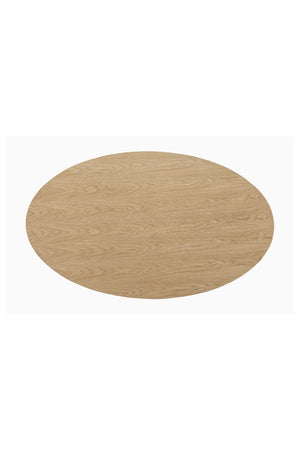 Modern European furniture - Oval Natural Oak Dining Table - www.oroa.com