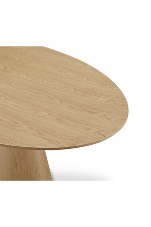 Modern European furniture - Oval Natural Oak Dining Table - www.oroa.com