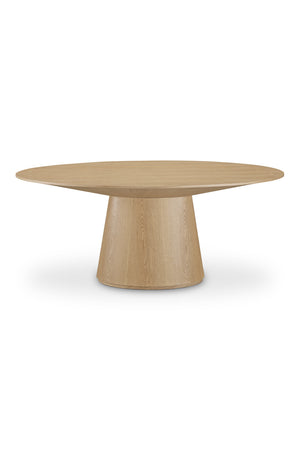 Modern European furniture - Oval Natural Oak Dining Table - www.oroa.com