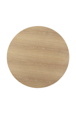 Round Oak Veneer Dining Table | Novi Living Otago | Oroa.com
