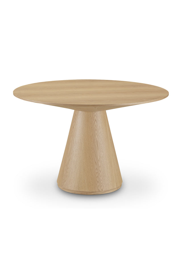Round Oak Veneer Dining Table | Novi Living Otago | Oroa.com