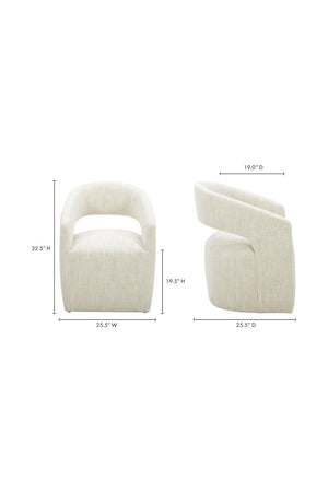   Modern European furniture - Split-Back Rolling Dining Chair - www.oroa.com | Oroa.com