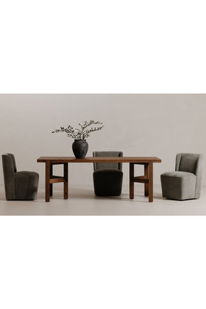   Modern European furniture - Upholstered Rolling Dining Chair - www.oroa.com | Oroa.com