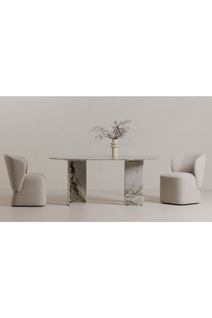   Modern European furniture - Curved Back Rolling Dining Chair - www.oroa.com | Oroa.com