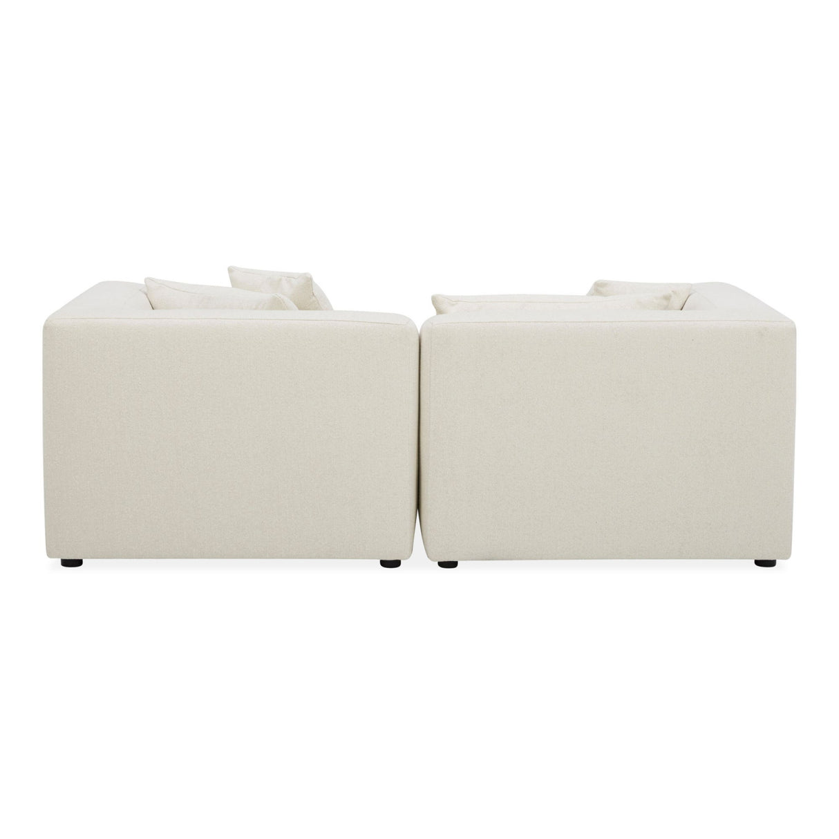 Modern European furniture - White Modular Chair With Ottoman - www.oroa.com