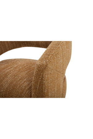   Modern European furniture - Brown Open-Back Rolling Dining Chair - www.oroa.com | Oroa.com